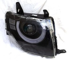 Передние фары Full LED Defender Look тип NS для Mitsubishi Pajero Mk4 V80 2006+