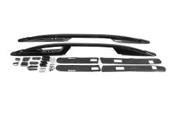 Рейлінги Honda CRV 2007-2011, чорні, оригінальний дизайн, пластикові ніжки, Cixtai (2 шт)