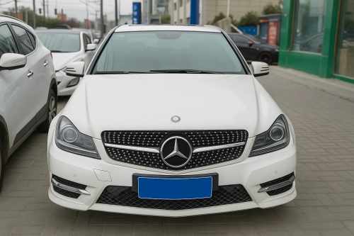 Передняя решетка Diamond Silver Mercedes C-class W204 2007-2015, Cixtai