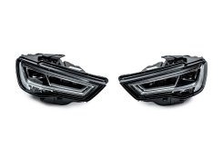Передние фары Full LED Audi A3 8V 2012-2020, для HALOGEN, 2012-2016, GBT (2 шт)