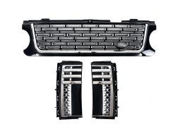 Решетка радиатора + жабры на Land Rover Range Rover Vogue L322 2005-2010 года