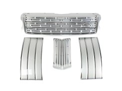 Решетка радиатора зябра решетки в бампер Range Rover Vogue L405 2013–2017 full silver