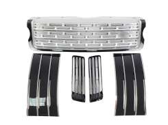 Решетка радиатора зябра грати в бампер Range Rover Vogue L405 2013–2017р silver grill