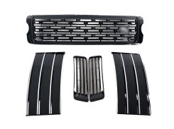 Решетка радиатора + жебраки + Решетка в бампер для Land Rover Range Rover Vogue L405 2013–2017