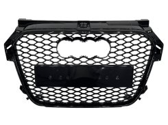 Решетка радиатора Audi A1 RS 2010–2014 Full Black (chrome rings)