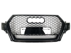Решетка радиатора Full Black (в стиле RSQ7 quattro) на AUDI Q7 4M 2015-2020 года