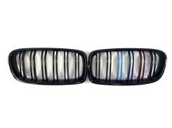 Решетка радиатора BMW 3 Series F30/F31 2012–2019 рік Черный Гялець Триколор