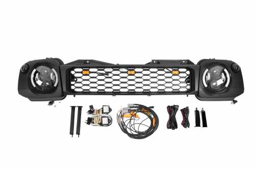 Комплект фар и решётки Suzuki Jimny JB43 1998-2018, OffRoad, GBT