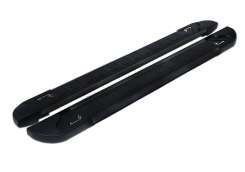 Бокові пороги Erkul RedLine Black SsangYong Action 2006+, алюміній (2 шт)