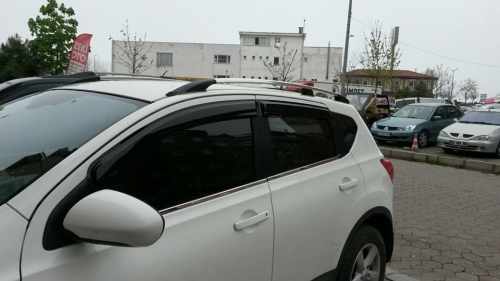 Рейлінги Nissan Qashqai 2007-2014, хромовані, металеві ніжки, DDU (2 шт)