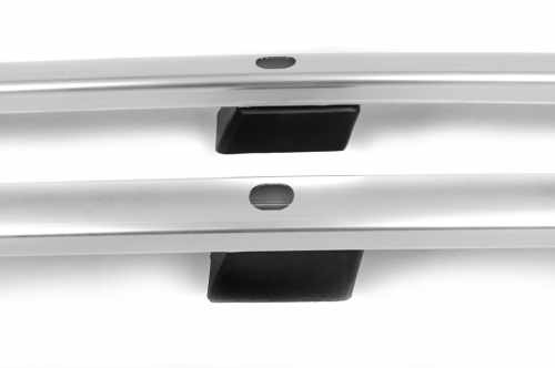 Рейлінги Nissan Qashqai 2007-2014, хромовані, металеві ніжки, DDU (2 шт)