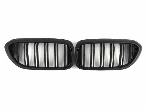 Решітка радіатора ніздрі BMW 5 Series G30/G31 2017–2020рік Чорний Матовий