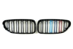 Решетка радиатора ноздри BMW 6 Series F06/F12/F13 2012–2017 рік Черный Глянец Триколор