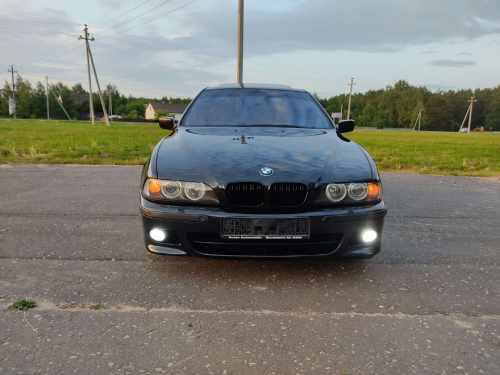 Решітка радіатора ніздрі BMW 5 Series E39 2000-2004 рік Чорний Глянець