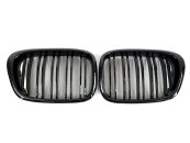 Решітка радіатора ніздрі BMW 5 Series E39 2000-2004 рік Чорний Глянець
