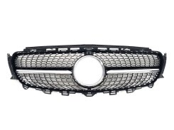 Грати радиатора Black (с местом под камеру) Diamond для Mercedes-Benz E-Class W213 2016–2020