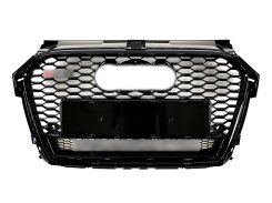 Решетка радиатора Audi A1 RS1 2014-2018год Full Black Quattro