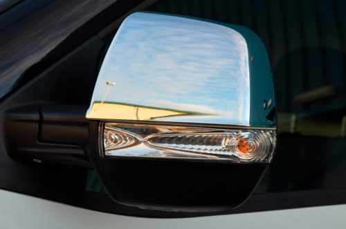 Накладки на дзеркала Opel Combo D 2012-2018, нержавіюча сталь, Carmos (2 шт)