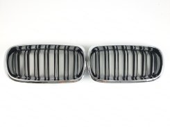 Решетка радиатора ноздри BMW X5 Series F15 2013–2018рік Черный Глянец Хром Рамка