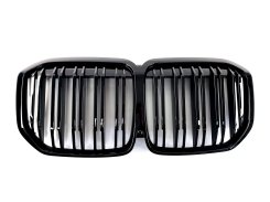 Решетка Черный глянец (Двойные M-Look) на BMW X7 G07 2018-2022 года
