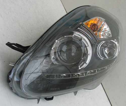 Передні фари чорні для Fiat Grande Punto 2005-2009