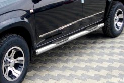 Бокові труби Toyota RAV4 2006-2013, стандартна база, нержавіюча сталь, CAN (2 шт)