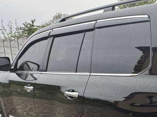 Вітровики Lexus LX570/450d 2008-2015 / Toyota Land Cruiser 200, з хромованим молдингом, Niken Luxury (6 шт)