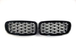 Решетка радиатора ноздри BMW 3 Series F30/F31 2012–2018 Diamond All Black