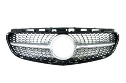 Решетка радиатора Mercedes E-Class W212 2013-2016год Silver Diamond