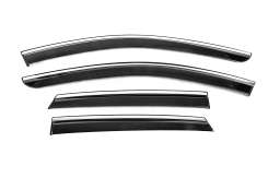 Вітровики Mitsubishi ASX 2023+ / Renault Captur, з хромованим молдингом, Niken Luxury (4 шт)