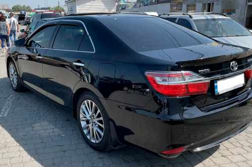 Вітровики Toyota Camry 2011-2017, з хромованим молдингом, HIC (4 шт)