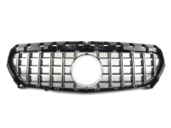Решетка радиатора Mercedes CLA-Class W117 2013–2017 GT Chrome Black