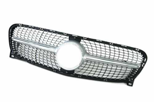 Решітка радіатора Mercedes GLA-Class X156 2014-2007 рік Diamond Silver