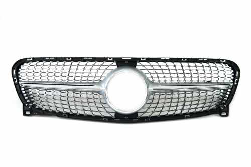 Решітка радіатора Mercedes GLA-Class X156 2014-2007 рік Diamond Silver