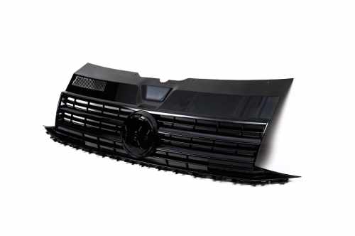 Передняя решетка Черный глянец (под эмблему) Volkswagen T6 2015-2024, GBT