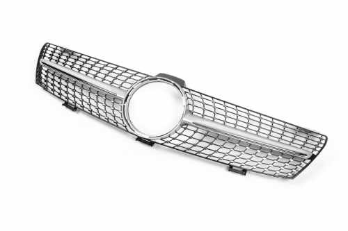 Передня решітка радіатора (Diamond Silver) Mercedes CLS C219 2005-2008, Cixtai