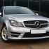 Передняя решетка Diamond Silver Mercedes C-class W204 2007-2015, Cixtai — фото 2