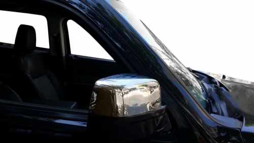 Накладки на дзеркала Jeep Cherokee/Liberty KK 2007-2013, нержавіюча сталь, Carmos (2 шт)