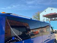 Рейлінги DD (2 шт., алюм) 265 см, Чорний мат для Fiat Ducato 2006↗ та 2014↗ мм.