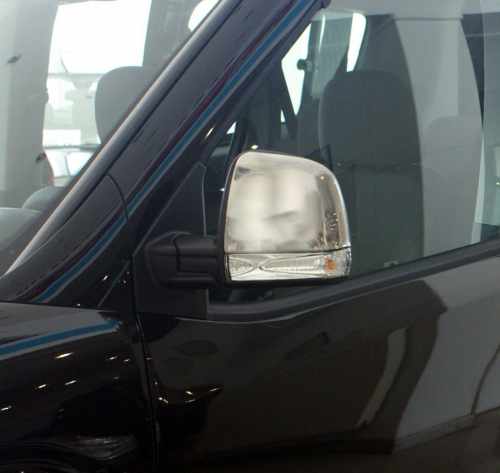 Накладки на дзеркала Opel Combo D 2012-2018, нержавіюча сталь, Carmos (2 шт)