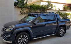 Бокові труби Volkswagen Amarok 2H 2010-2022, Ø60 мм, нержавіюча сталь, CAN (2 шт)