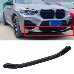 Губа переднего бампера X3 G01 / X4 G02 2018–2022 года (Rock Style)