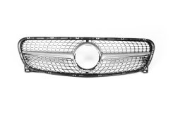 Передняя решетка радиатора Diamond Silver Mercedes GLA X156 2014-2016, Cixtai