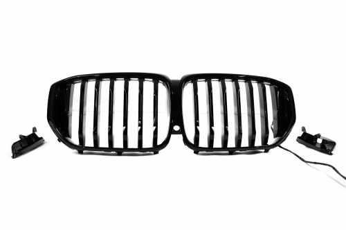 Ніздрі 1 Bar LED (чорний глянець) BMW X5 G05 2019-2022, GBT