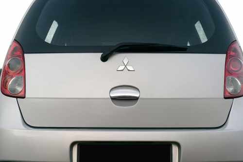 Накладка на ручку задніх дверей Mitsubishi Colt 2004-2012, нержавіюча сталь, Carmos