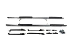 Боковые трубы Nissan Qashqai 2014-2021, нержавеющая сталь, CAN (2 шт) арт. dug564572
