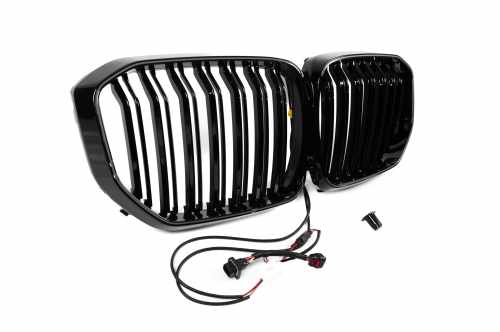 Ніздрі BMW M-Look LED (чорний глянець) BMW X5 G05 2019-2022, GBT
