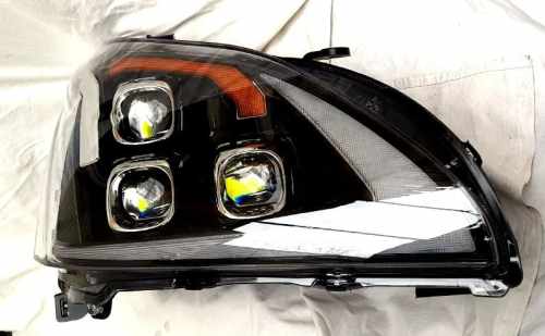 Передние фары Full LED черные RP для Lexus RX350 2003+
