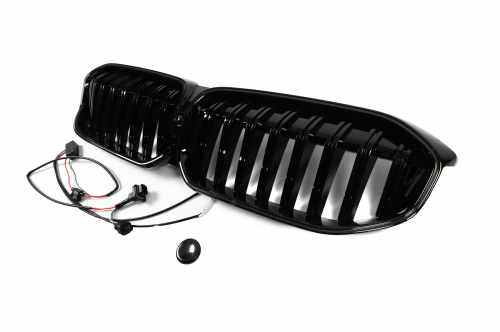 Ніздрі 1-Bar LED (чорний глянець) BMW 3 серія G20/G21 2022+, GBT