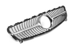 Передняя решетка Diamond Silver Mercedes A-class W176 2015-2018, Cixtai